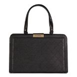 Chanel Black Quilted Calfskin Leather Large Label Click bidping Tote