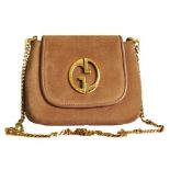 Gucci - Suede Mini Chain Messenger Shoulder Bag