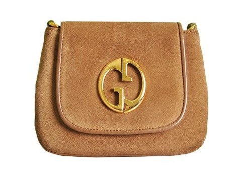 Gucci - Suede Mini Chain Messenger Shoulder Bag - Image 4 of 4