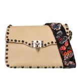 Valentino - Rockstud Butterfly Strap Leather Shoulder Bag