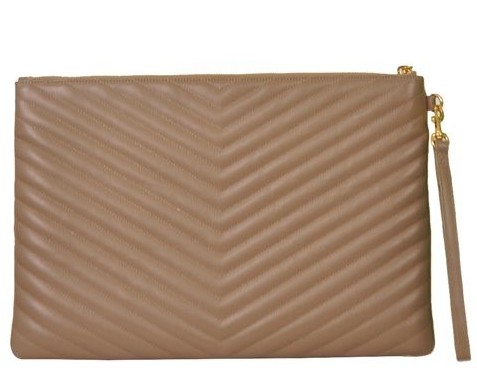 Yves Saint Laurent - Monogram Leather Clutch - Image 8 of 8