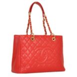 Chanel - Leather Grand Shopper Shoulder Bag