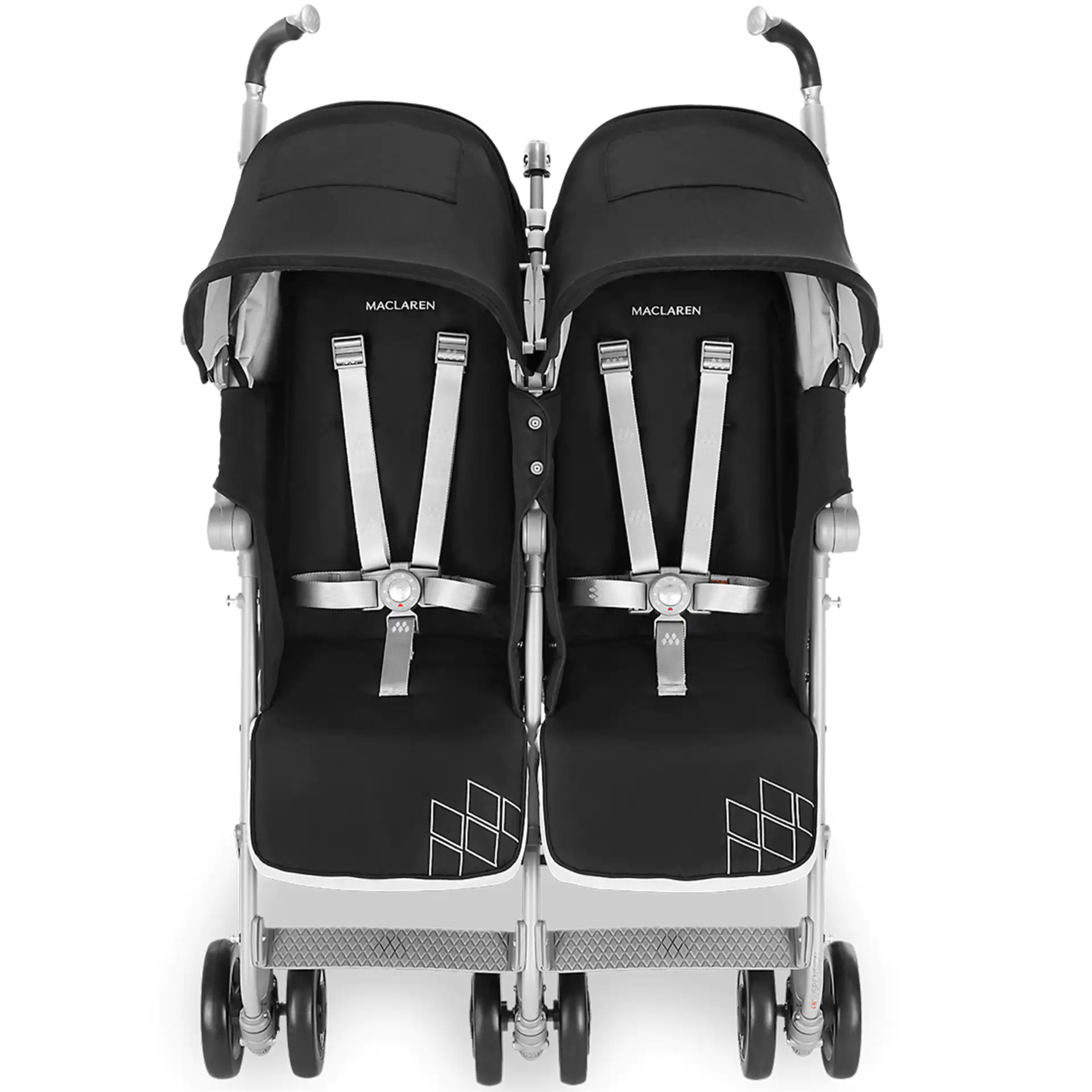 Maclaren Pushchair Twin Techno Black Built For Comfort/Performance for 2 RRP £299.99 - Image 8 of 8