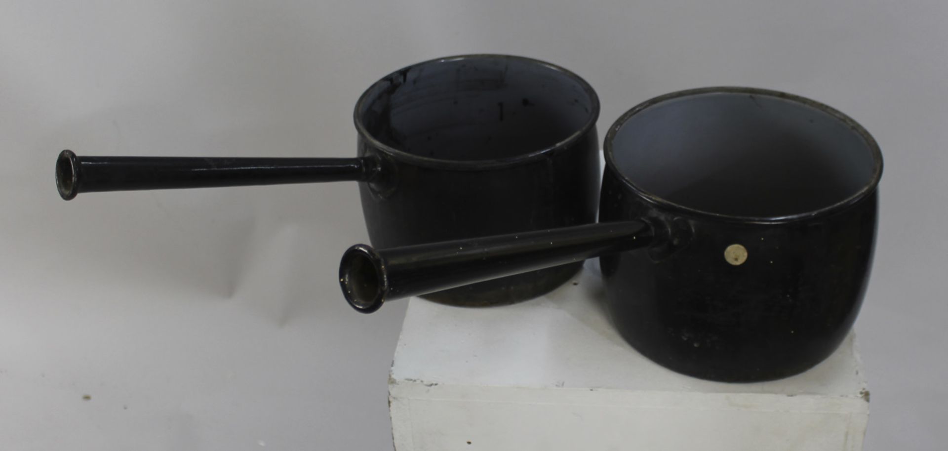 Pair of Antique Cast Saucepans