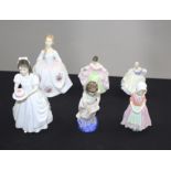 6 Royal Doulton Figurines