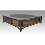 Early 19th c. English Silver on Copper Square Cake Stand