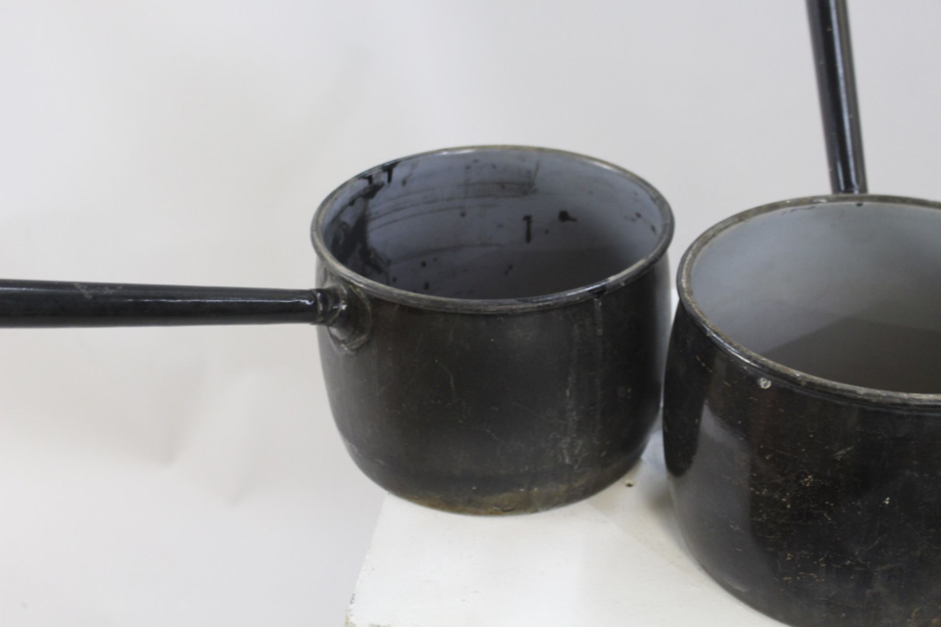 Pair of Antique Cast Saucepans - Image 2 of 5