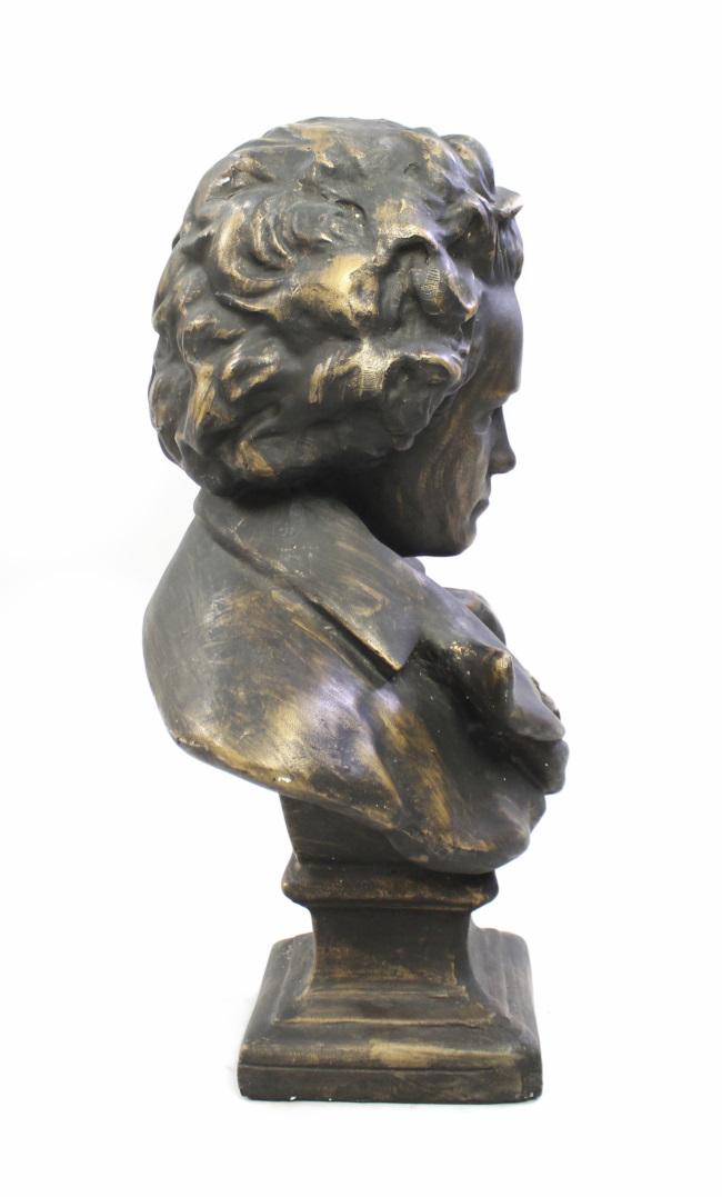 Bronze Effect 2ft Bust of Beethoven - Image 2 of 5