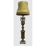 Ornate Brass & Marble Standard Lamp