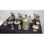 Assorted Collection of Antique & Vintage Silver Plated Teapots