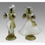 Pair of Murano Glass Figures by Cesare Toffolo