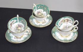 Set of 6 Duchess Chatsworth Tea Cups & Saucers