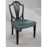 English Mahogany Hepplewhite Shield Back Chair c.1790