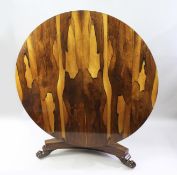 Fine William IV Sabina Wood Centre Table c.1830