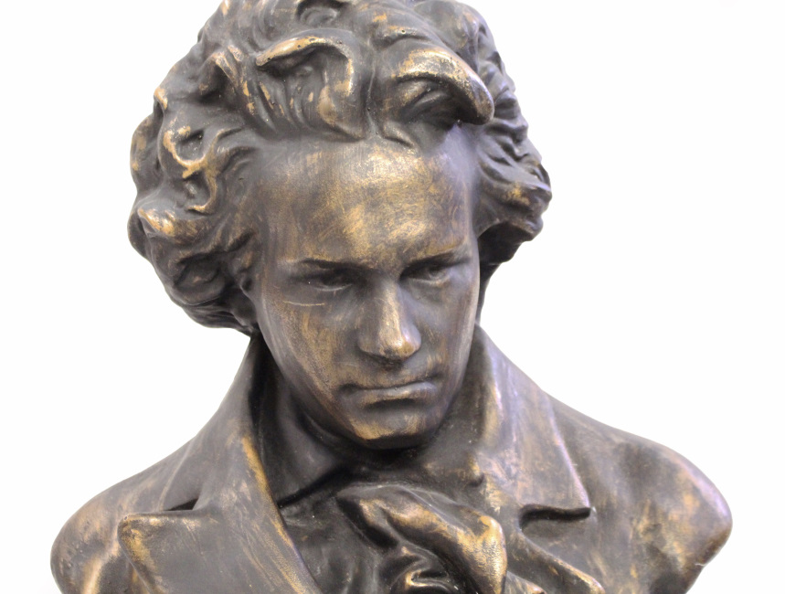 Bronze Effect 2ft Bust of Beethoven - Image 4 of 5