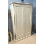 Good Quality Painted French Style Double Pine Wardrobe