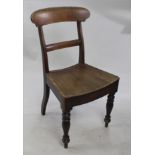 Antique Early 19th c. Mahogany Country Chair