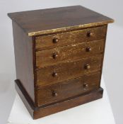 Vintage 4 Drawer Collectors Cabinet