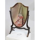 Antique Georgian Mahogany Toilet Mirror