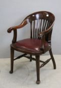 Early 20th century Mahogany Office Tub Chair