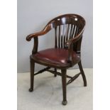 Early 20th century Mahogany Office Tub Chair