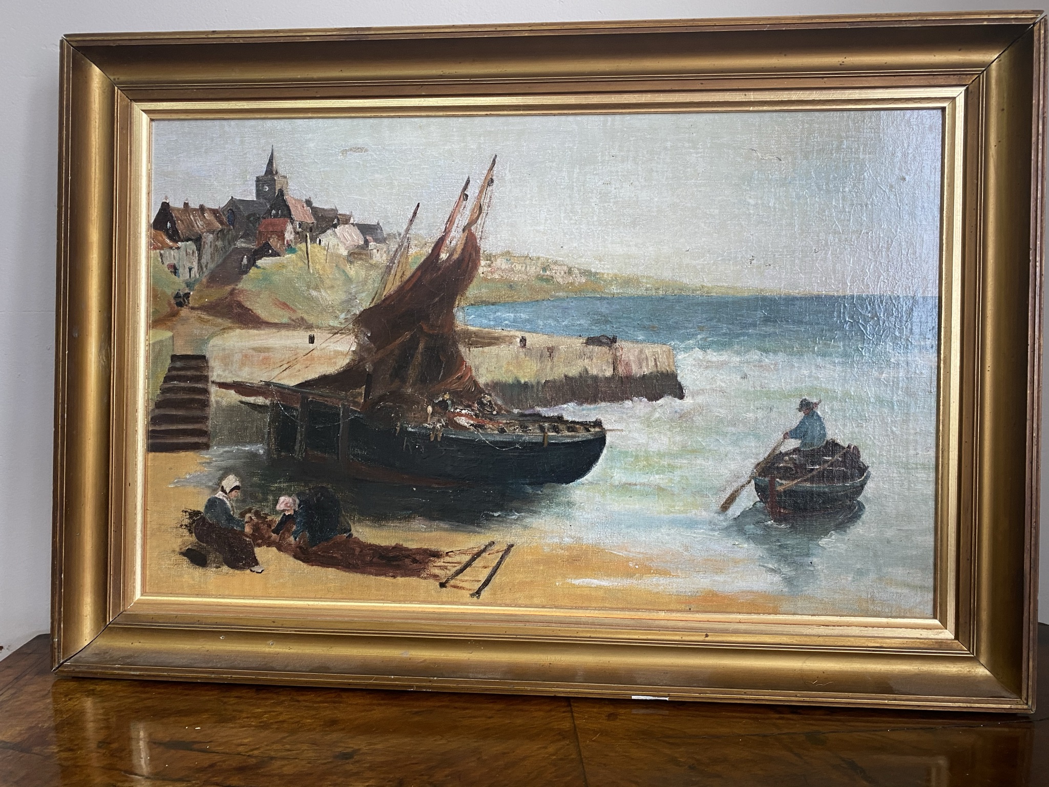 Late C19thmoil on canvas - Image 2 of 7