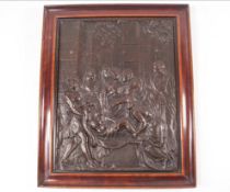 Bronze framed Deposition of Christ