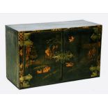 An 18th / 19th century chinoiserie two-door cupboard