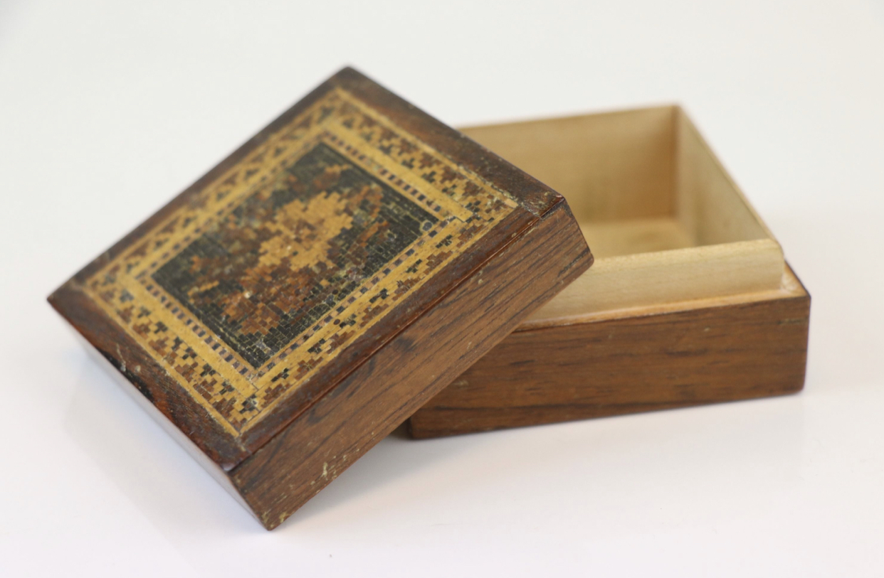 C19th tunbridgeware box - Image 5 of 5