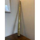 C19th 4 draw brass telescope