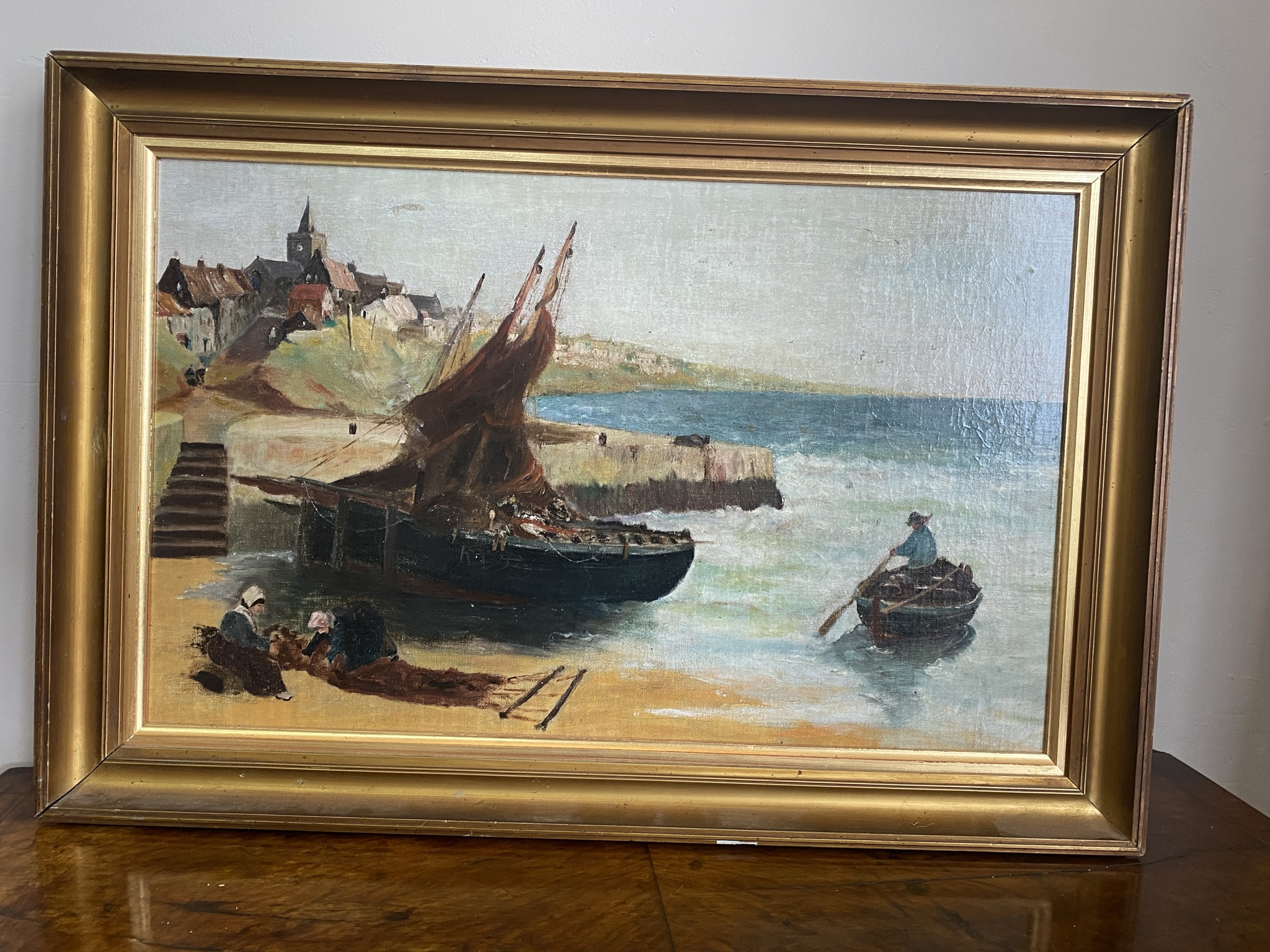 Late C19thmoil on canvas - Image 3 of 7