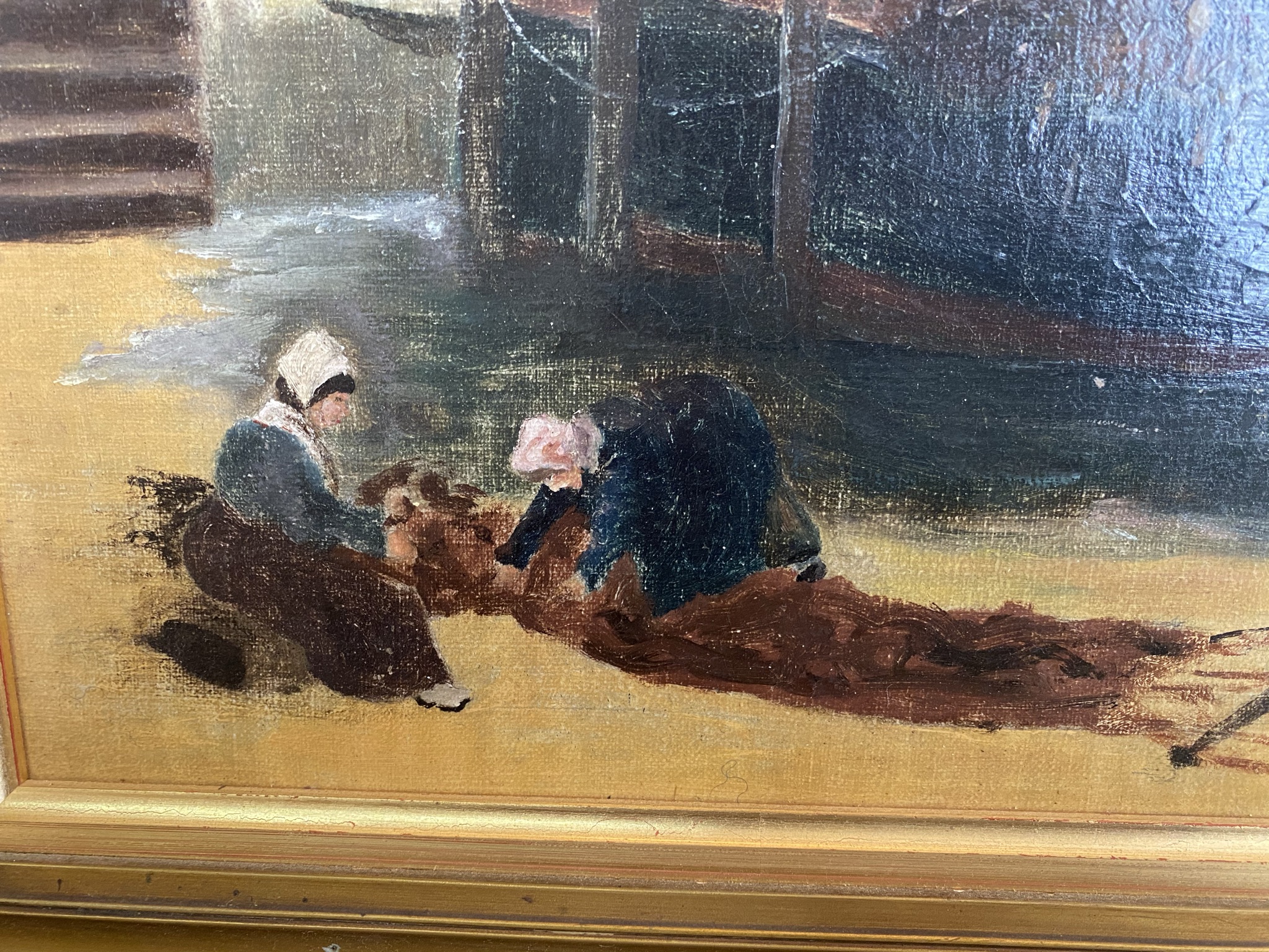 Late C19thmoil on canvas - Image 4 of 7