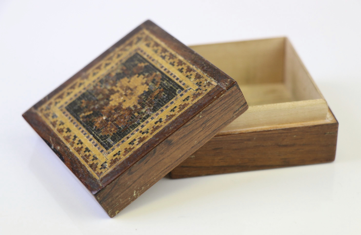 C19th tunbridgeware box - Image 4 of 5