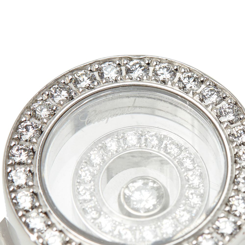 Chopard 18k White Gold Diamond Happy Spirit Ring - Image 8 of 8