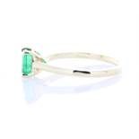 9ct Yellow Gold Emerald Cut 0.63 Carats