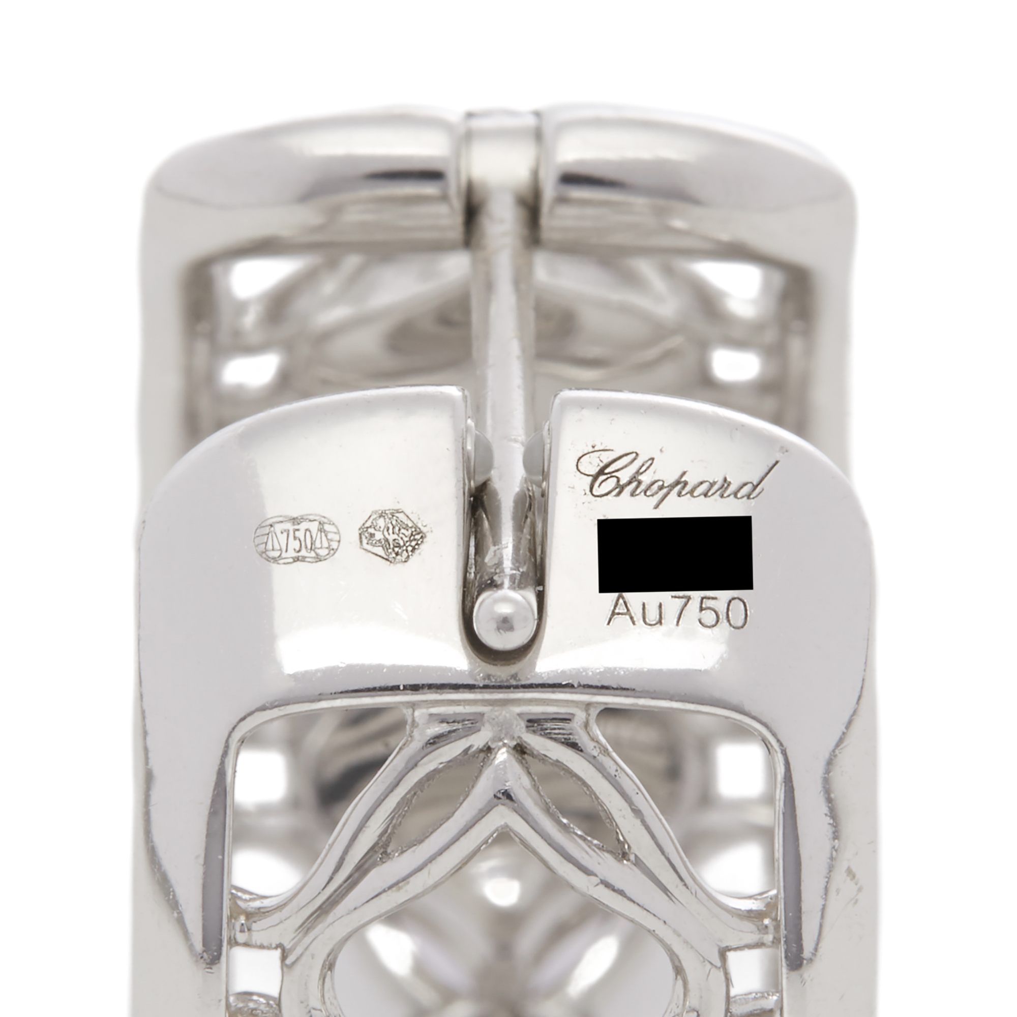 Chopard 18k White Gold Amethyst & Diamond Imperiale Earrings - Image 3 of 9