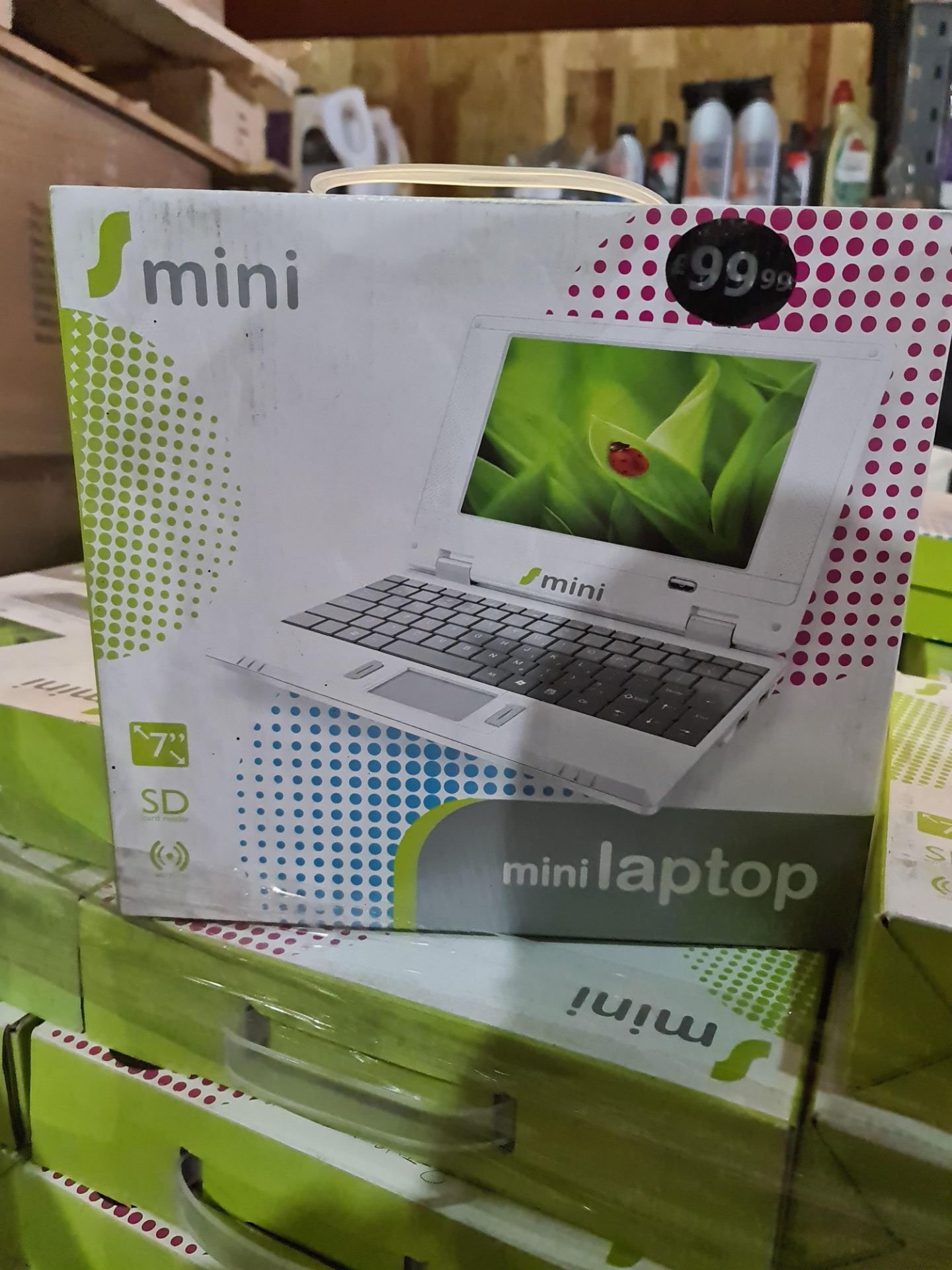 20x S Mini - Mini Portable Laptops. 7 Inch. Sd Reader. Wireless. Ultra Lightweight. Weighs Unde...