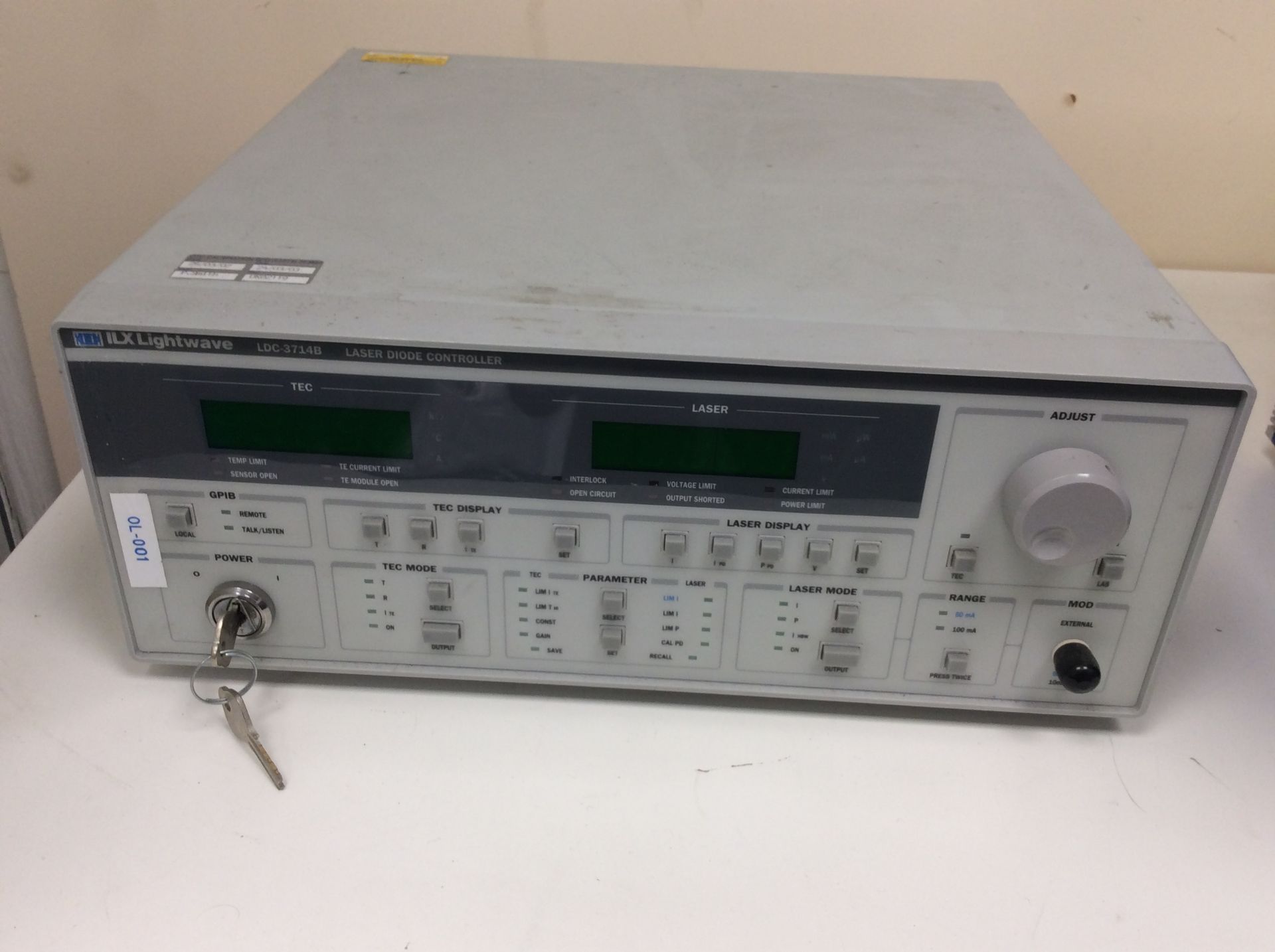 ilx lightwave laser diode controller lcd-3714b
