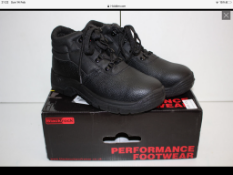 BOXED BLACK ROCK CHUKKA WORK BOOTS UK SIZE 5 RRP £29