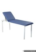 Medical couch in blue