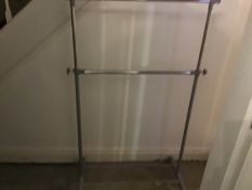 Adjustable Clothes Rail with Shoe Rack