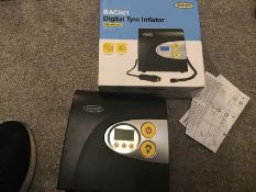 Ring RAC601 Digital Tyre Inflator with auto stop. Untested Customer Return