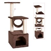 36" Cat Tower Brown