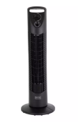 Black & Decker Black Tower Fan - Bxft50002Gb - New