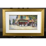 Colourful Original Painting of French Scene by Anthony Orme