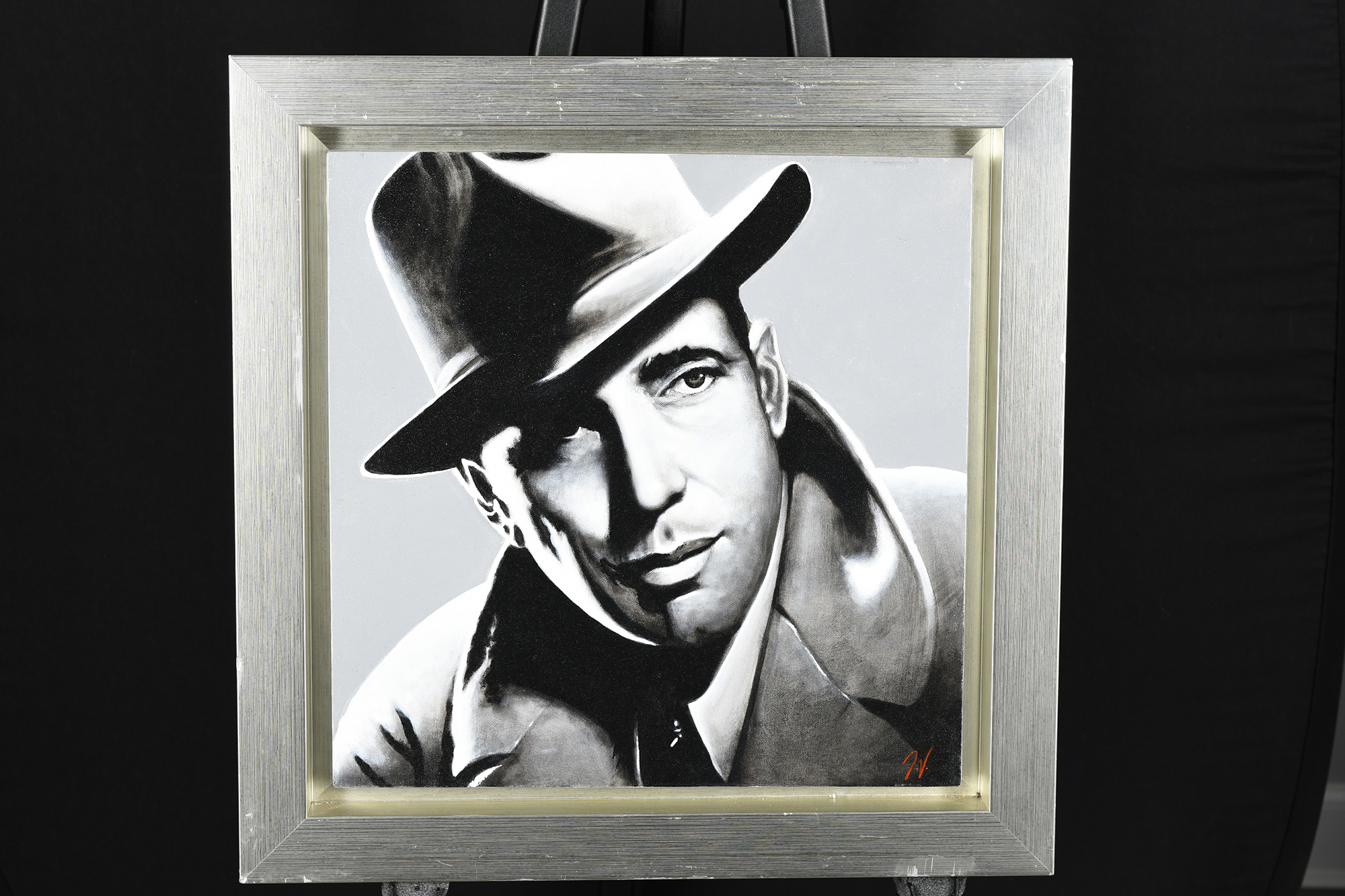 Original Oil Painting by Terence Vickress - Humphrey Bogart