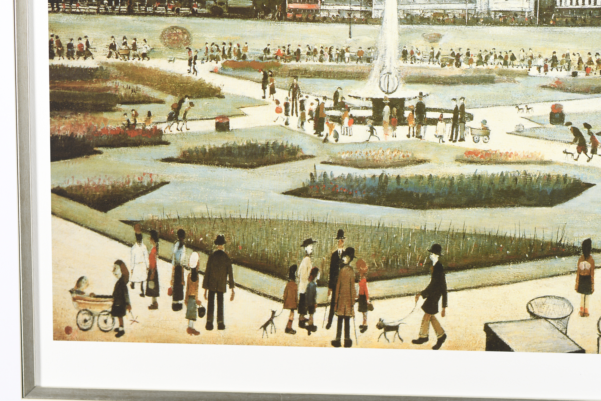 Limited Edition L.S. Lowry "Piccadilly Gardens" Authentication & Embossed Stamped. Mint Condition. - Image 5 of 10