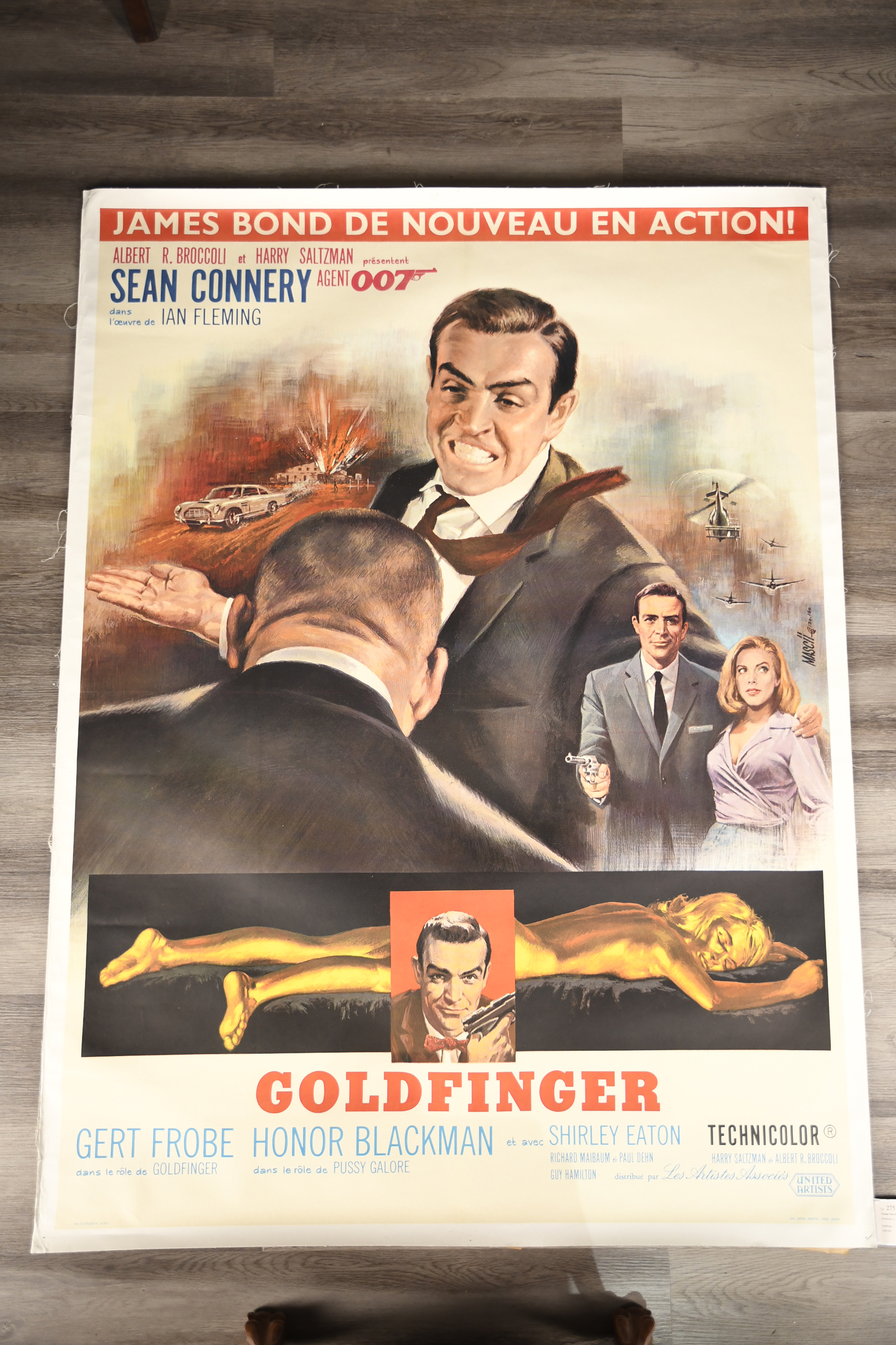 Original Vintage James Bond "Goldfinger" Cinema Poster (1965) Superb Condition - Image 2 of 16