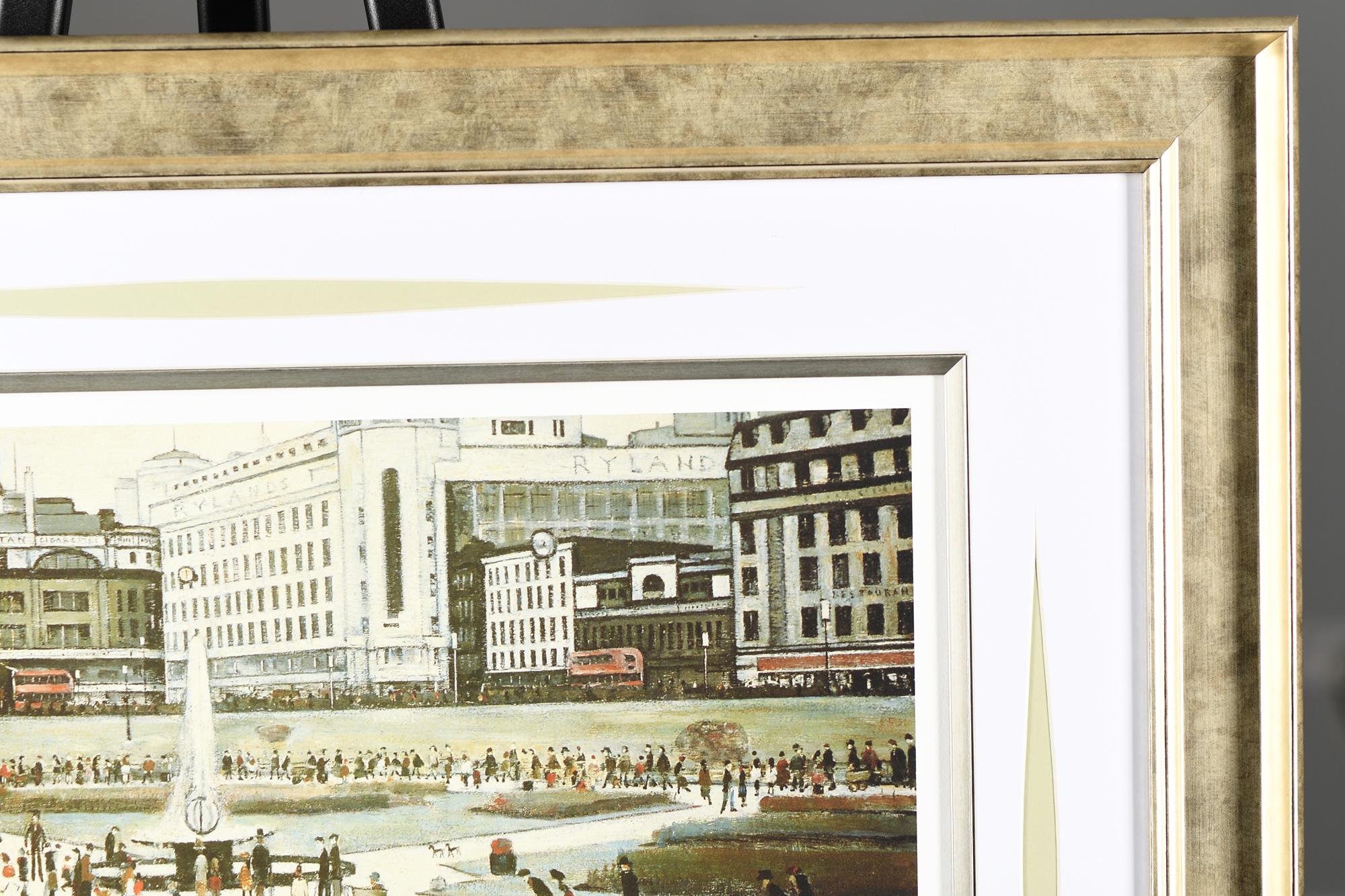 Limited Edition L.S. Lowry "Piccadilly Gardens" Authentication & Embossed Stamped. Mint Condition. - Image 7 of 10
