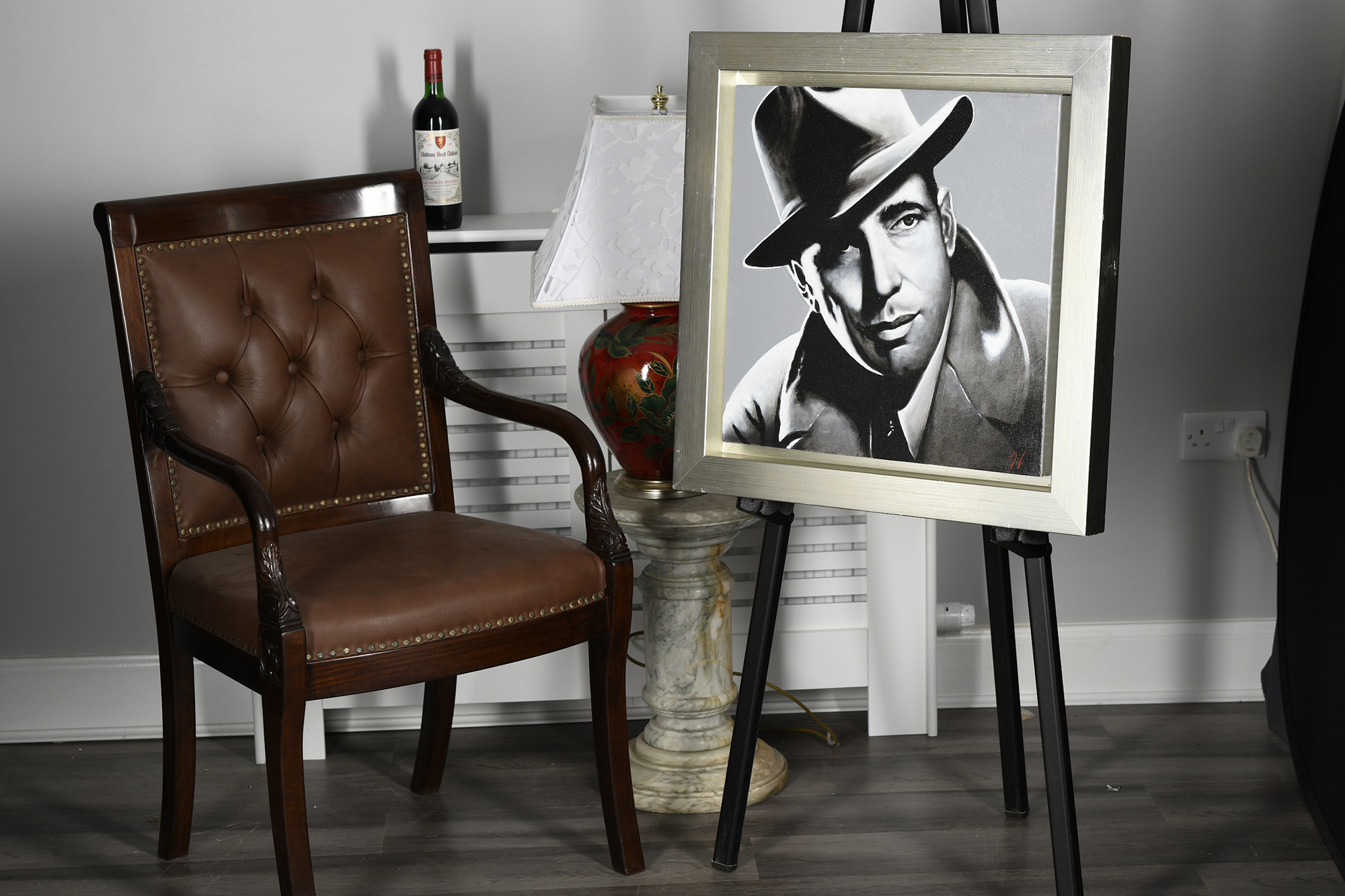 Original Oil Painting by Terence Vickress - Humphrey Bogart - Image 10 of 10